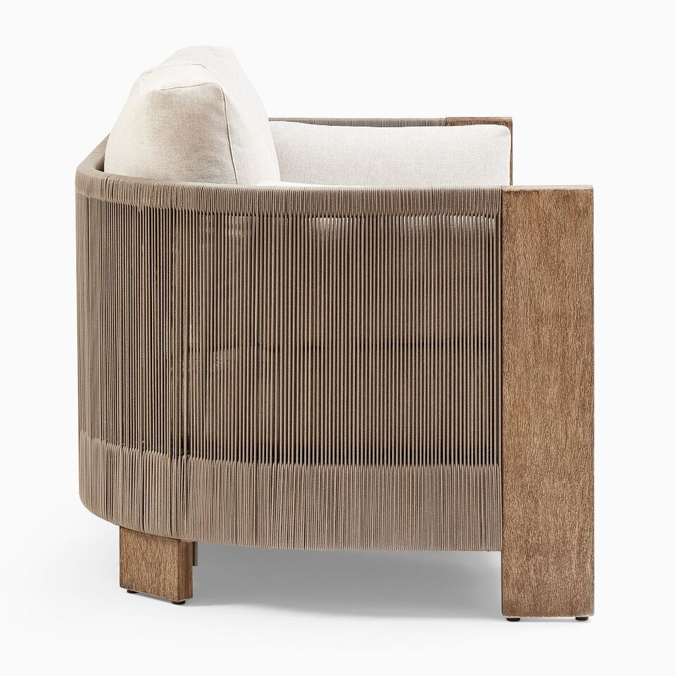 Porto Outdoor 193 cm Sofa, Driftwood West Elm Australia